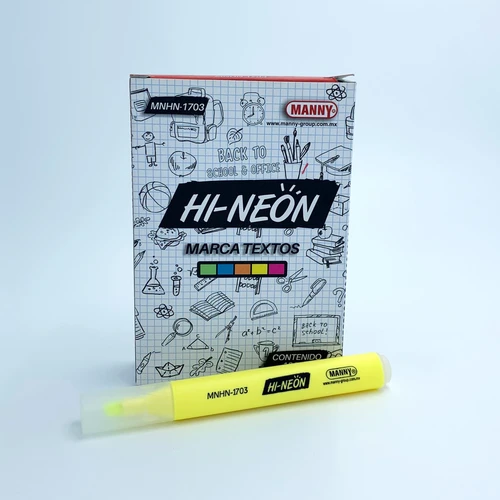 MARCATEXTO HI NEON EN 5 COLORES 26084