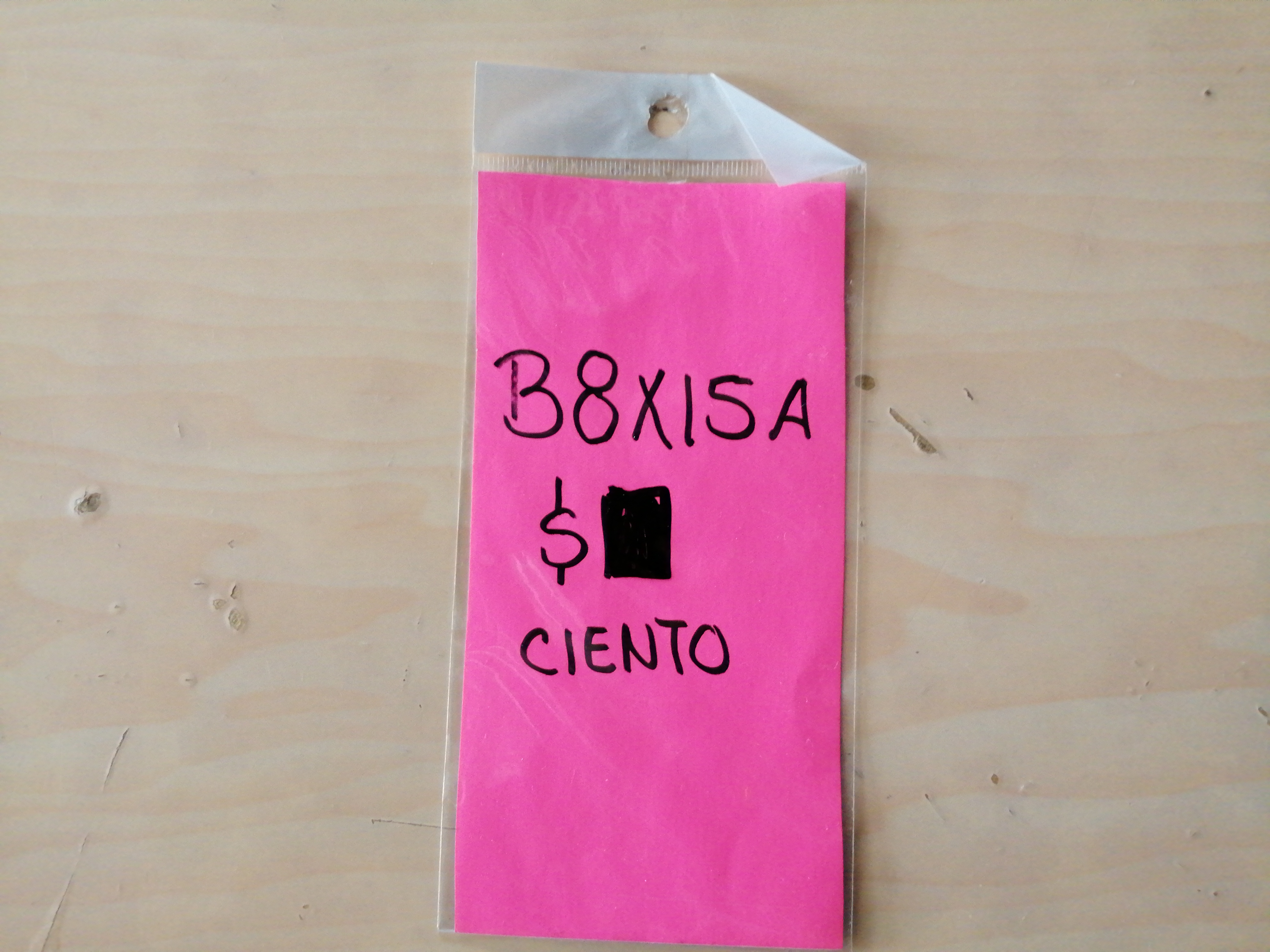 8X15CIENBOLSA DE CELOFAN 8X15 27019