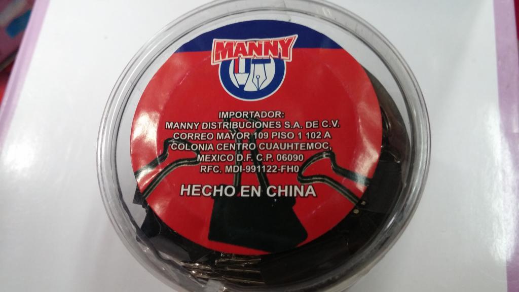 BOTE CON 60 CLIP SUJETA PAPEL 1115 MANY A 30 PESOS 26012