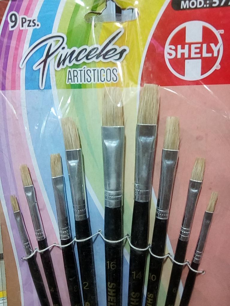 9 PINCELES MODELO 577 SHELY 40078 $77.00