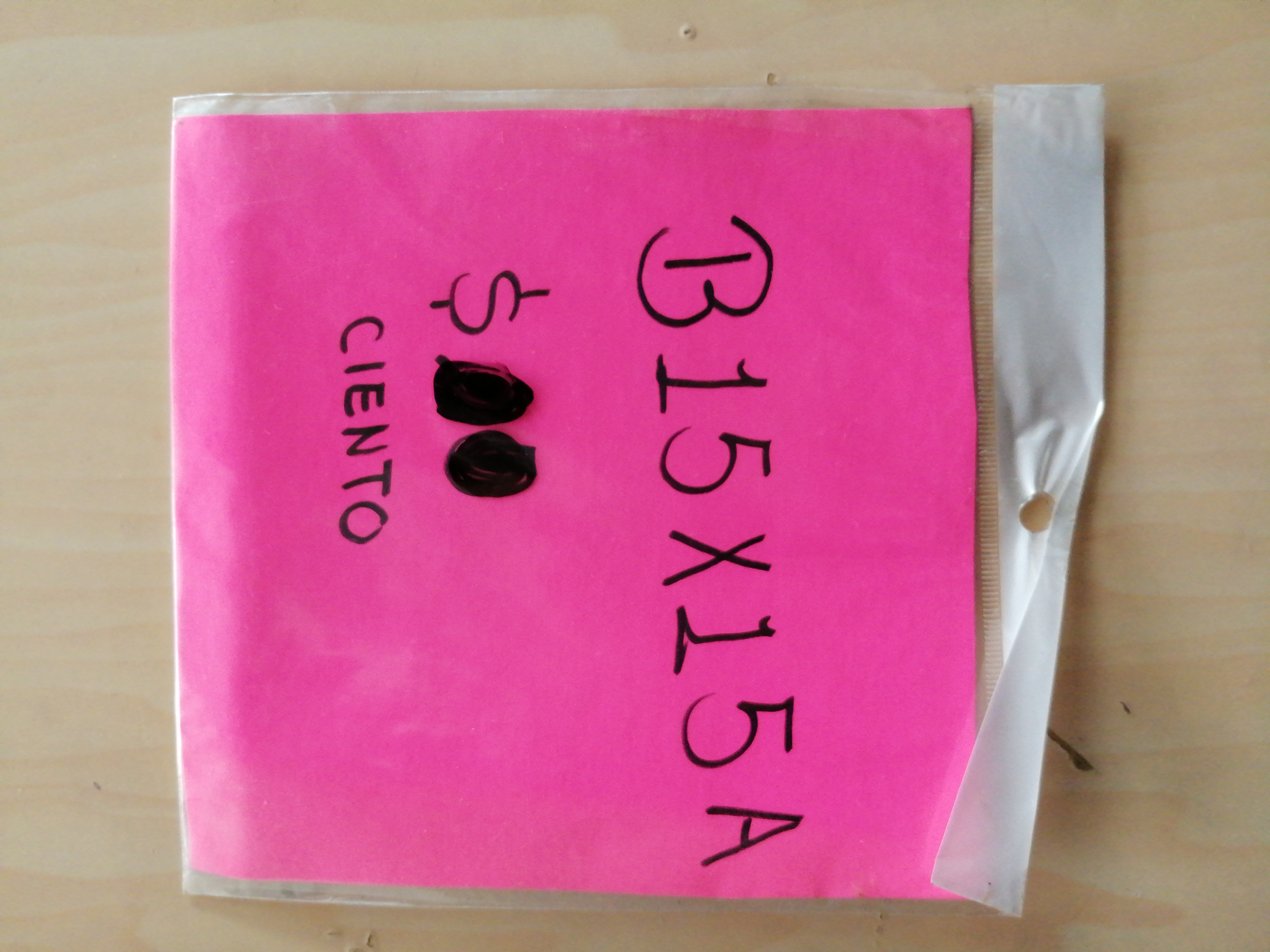 15X15CIENBOLSA DE CELOFAN 15X15 27025