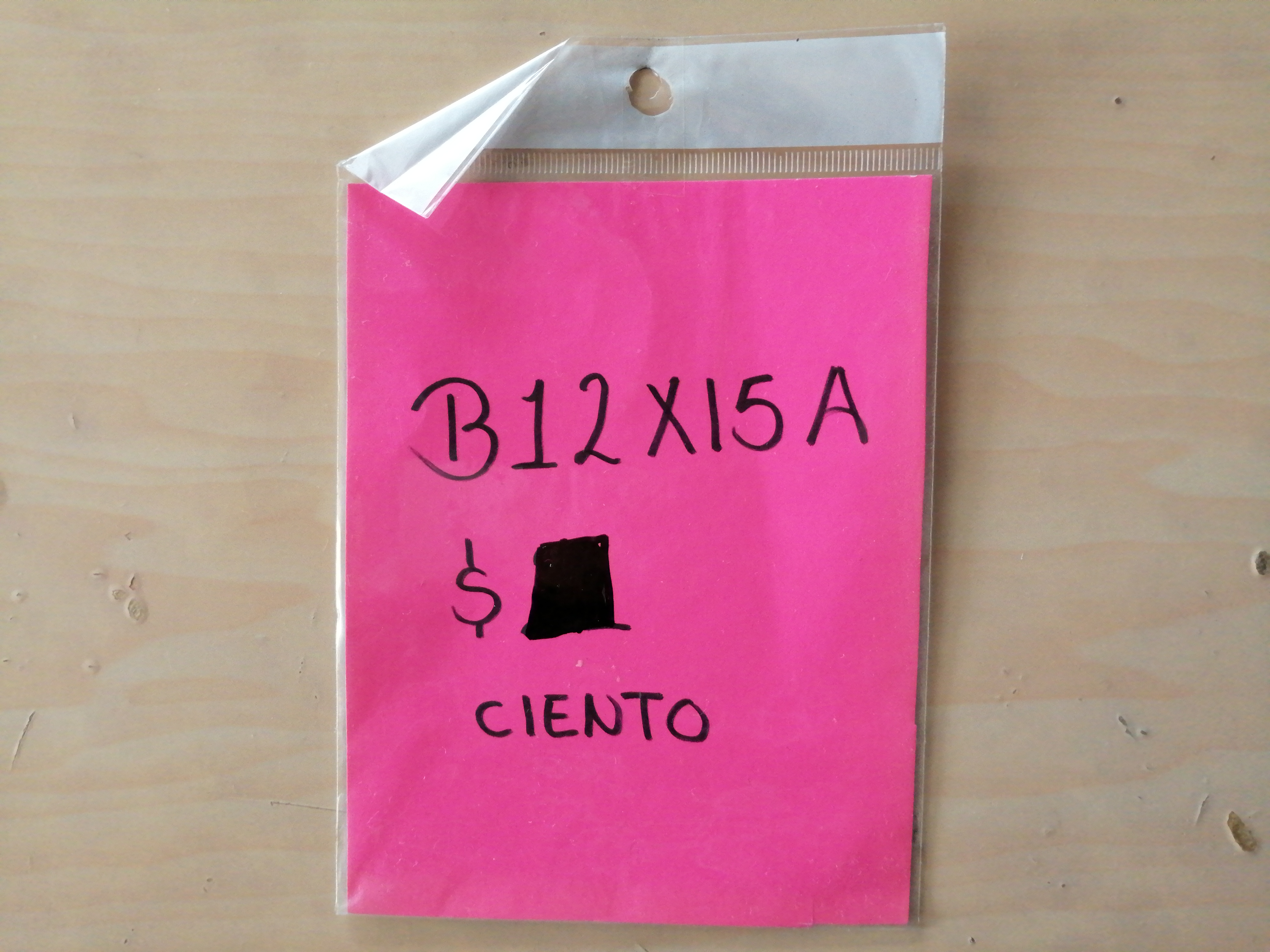 12X15CIENBOLSA DE CELOFAN 12X15 27023