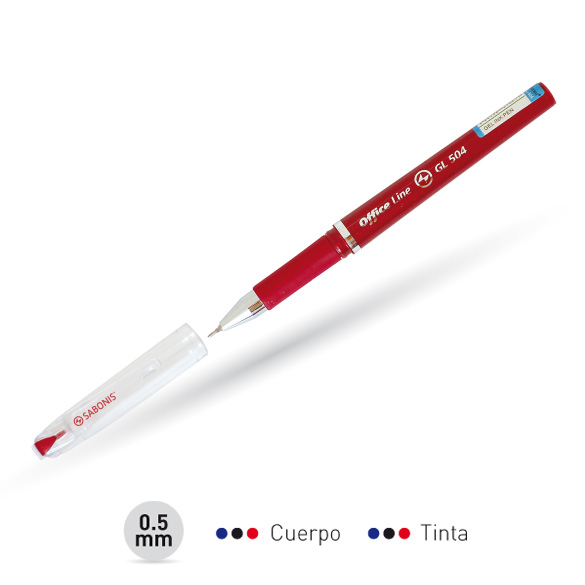 GL504 CAJA 12 PLUMA GEL ROLER TINTA N, A, R.
