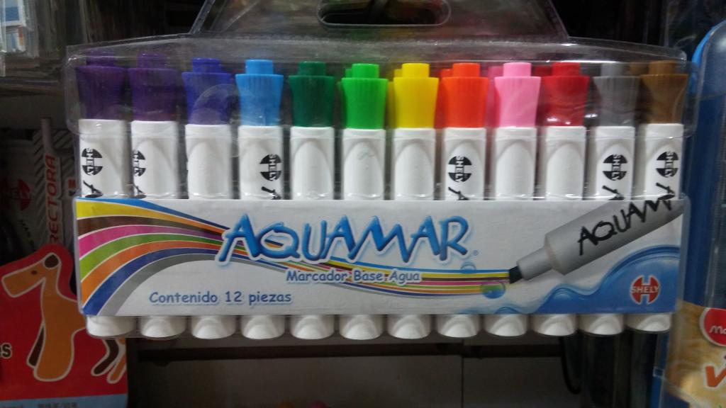 AQUAMAR DE AGUA SHELY SET CON 12 MARCADORES