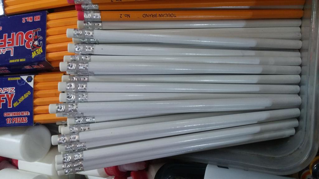 08001 CAJA 144 LAPIZ BLANCO REDONDO