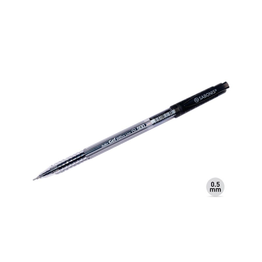 GL500 PLUMA GEL TINTA NEGRO, AZUL O ROJO CAJA CON 12 PLUMAS