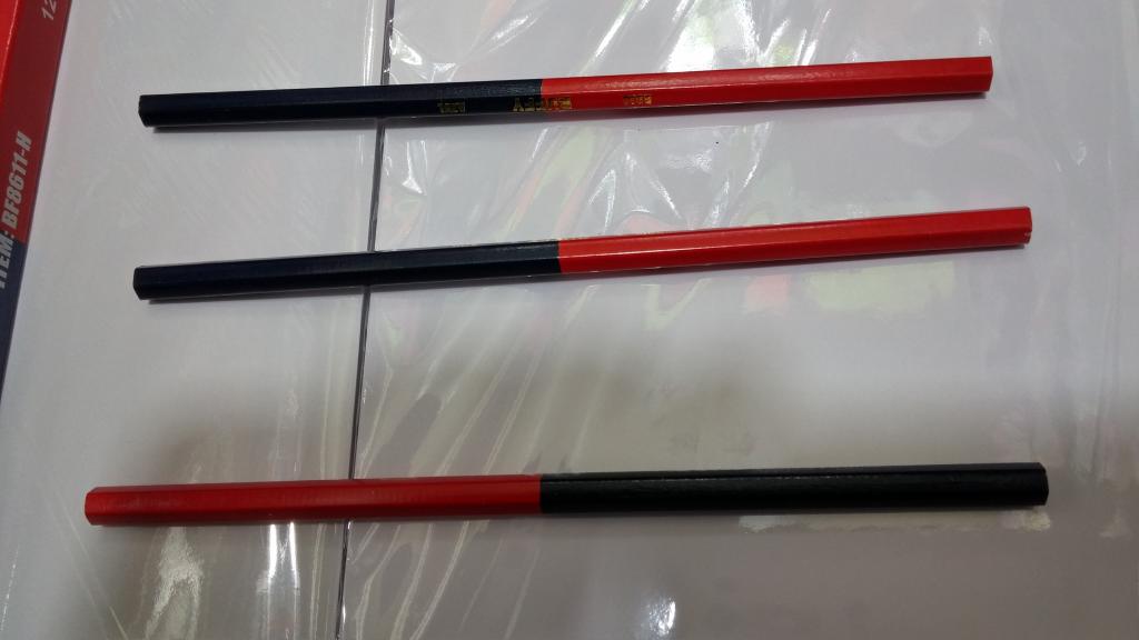 BICOLOR DELGADO HEXAGONAL BUFY CAJA CON 12 PIEZAS