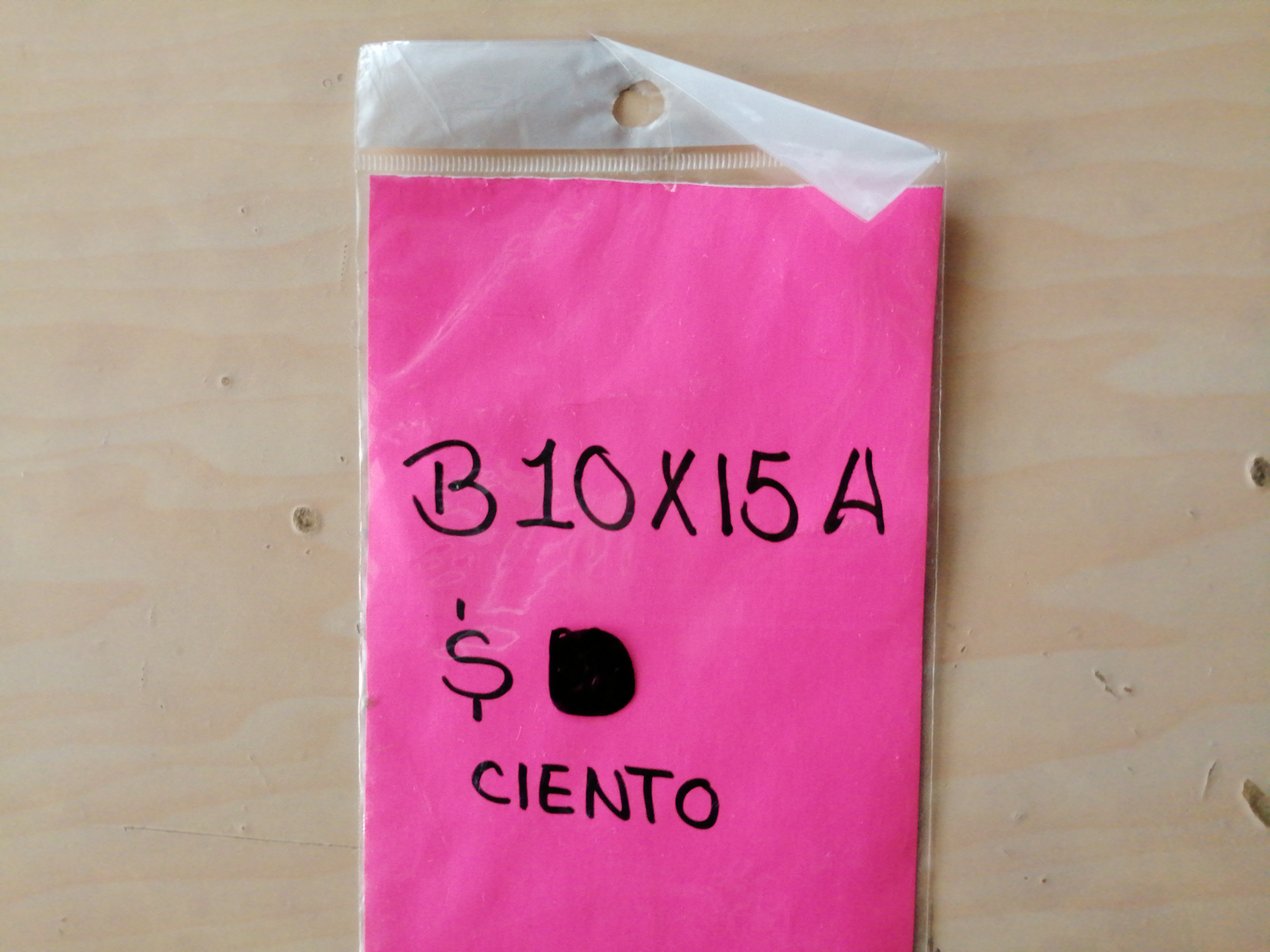 10X15CIENBOLSA DE CELOFAN 10X15 27021 $23.00