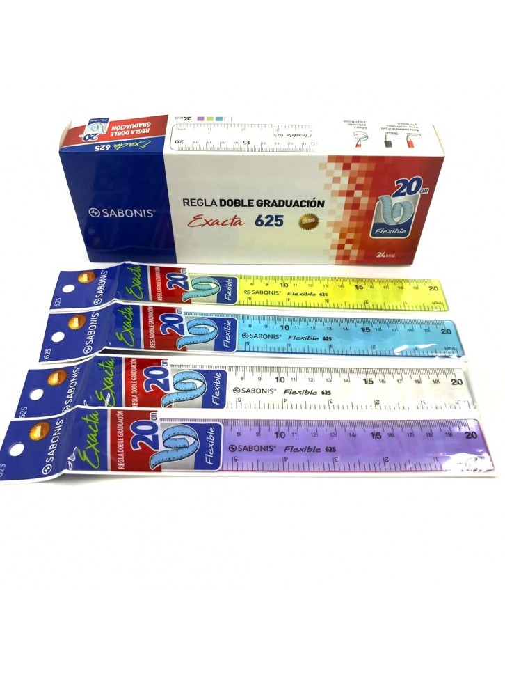 625 REGLA EXACTA FLEXIBLE 20 CMS