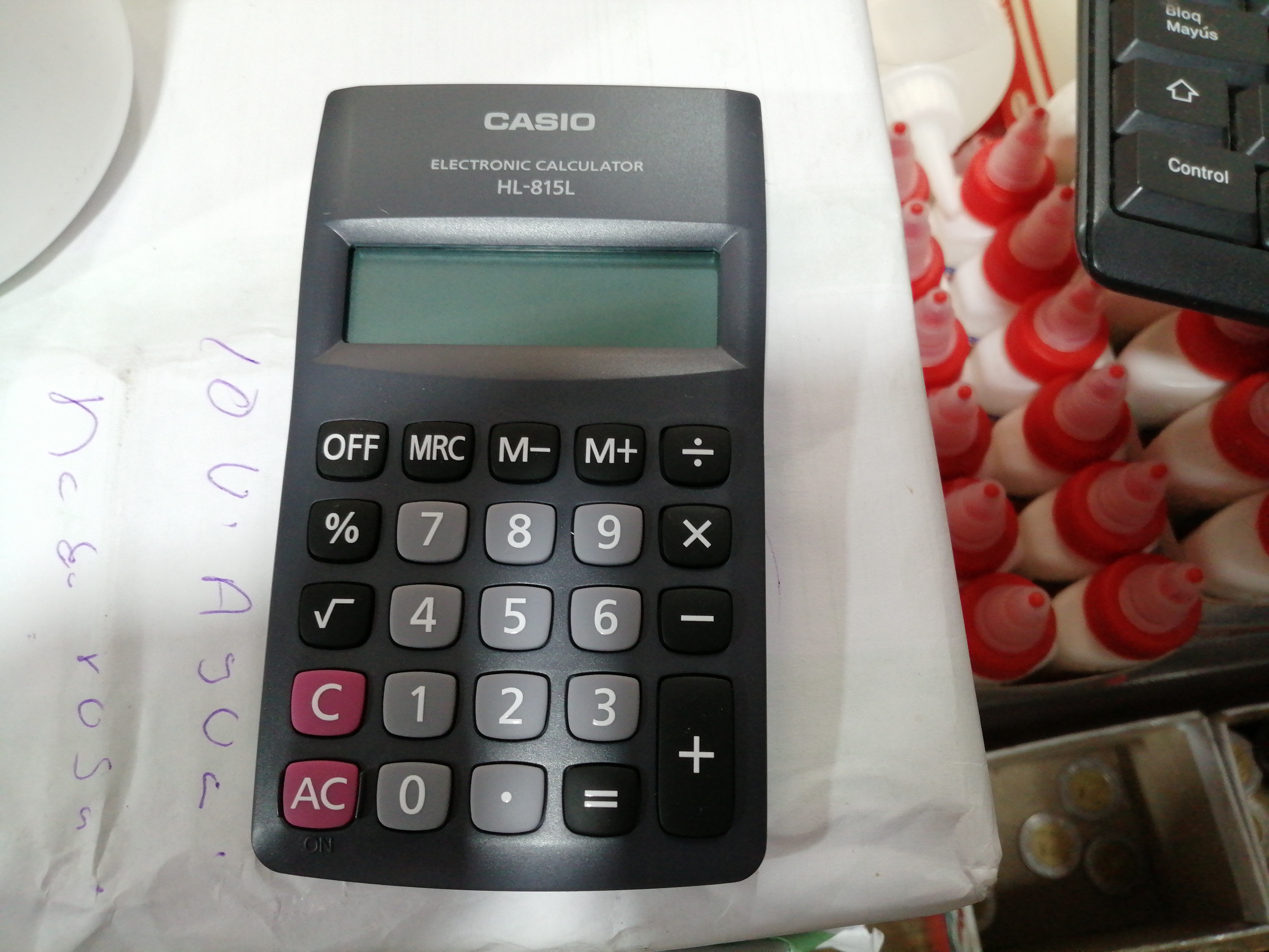 HL815LCASIO CALCULADOR 8 NUMEROS HL815L 02030 $65.