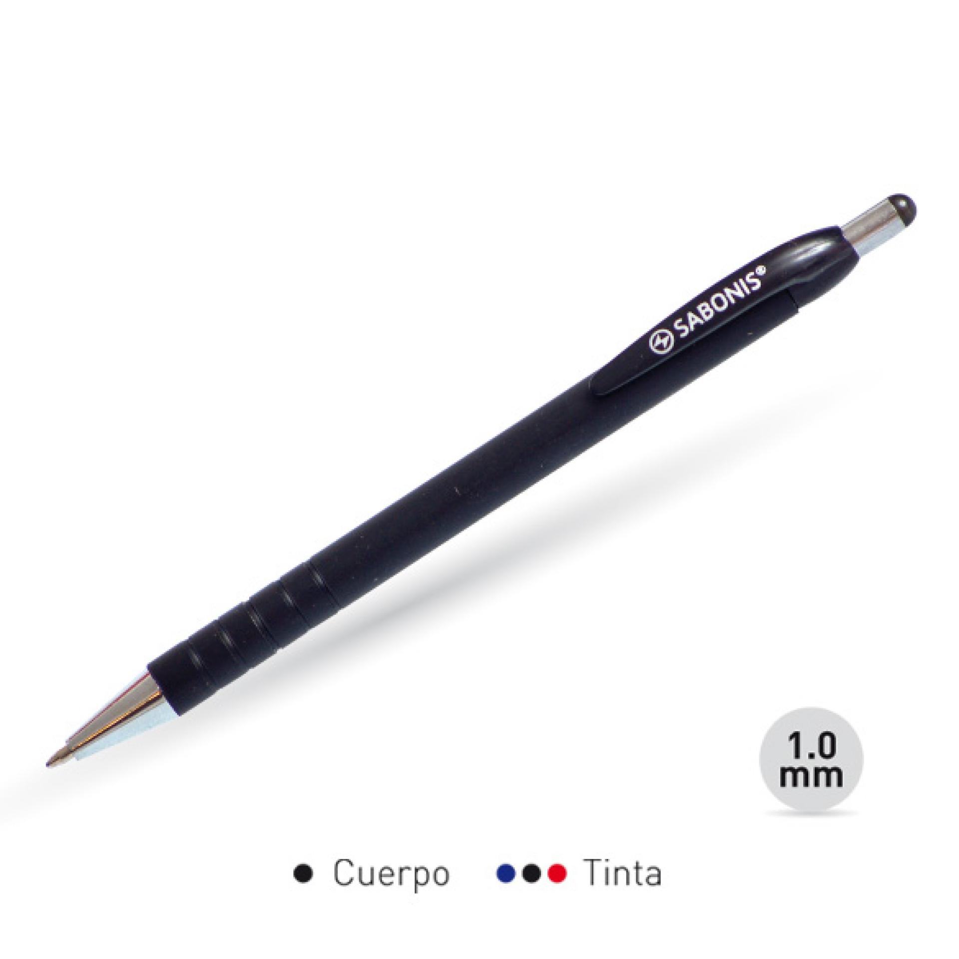 FB6032 CAJA 24 PLUMA RETRACTIL EN TINTA N, A, R, V, Y LILA.