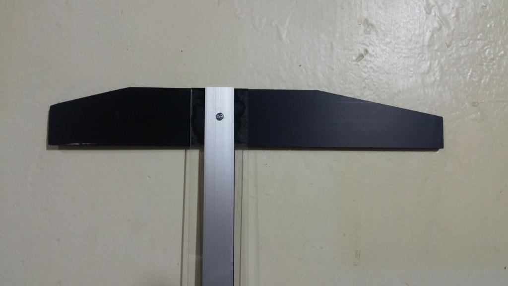 REGLA T ACRILICO CON ALUMINIO 90 CM