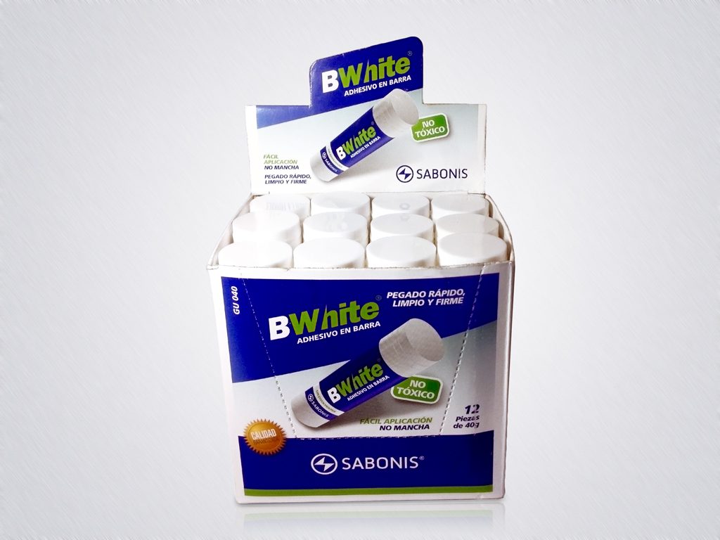 GU-040 CAJA CON 12 ADESIVO SABONIS 40 GRAMOS.