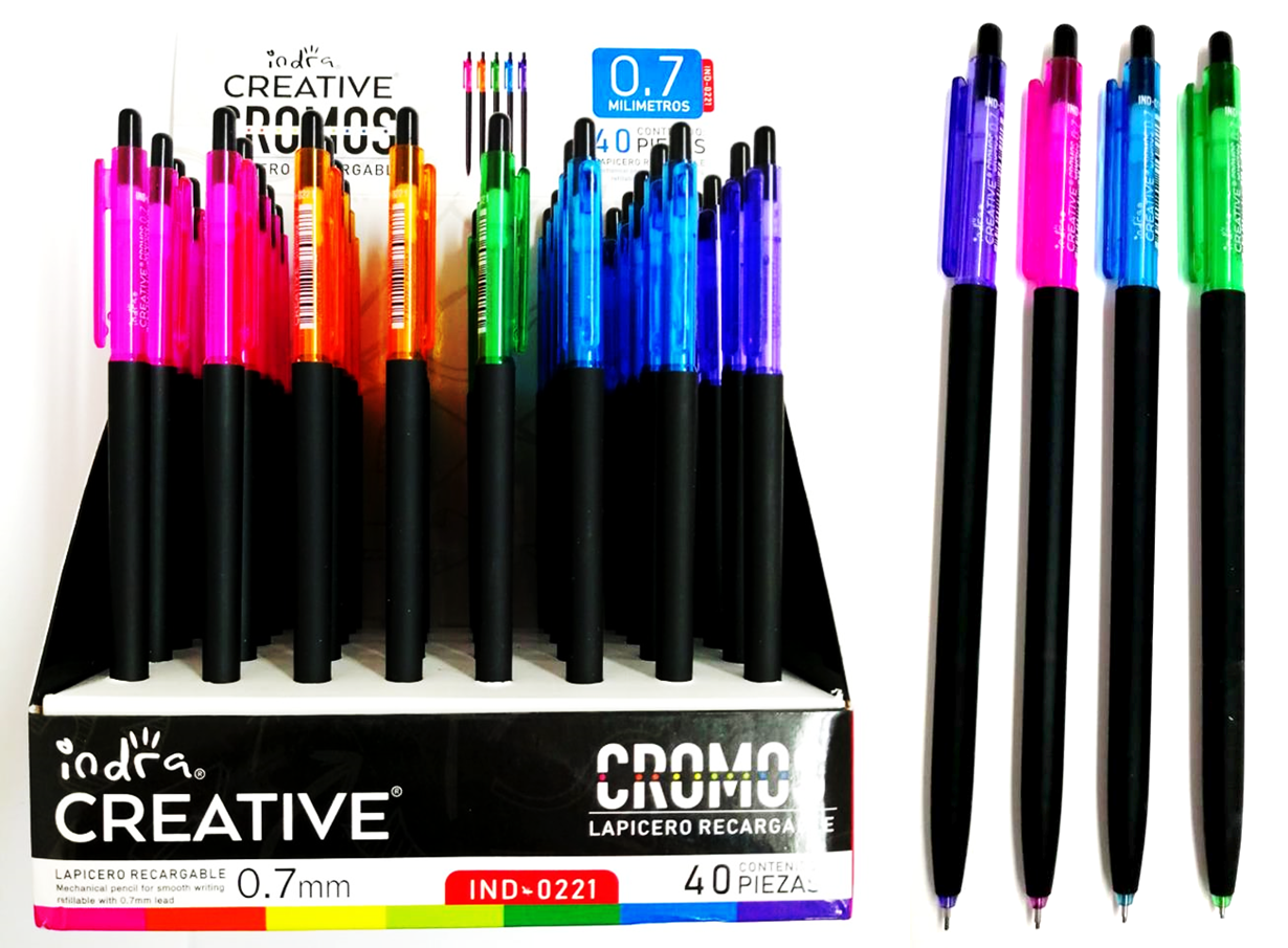 IND0221LAPICERODELGADO MINAS 0.7MM IND0221 MÍNIMO 40 PIEZAS 01097 $5.50