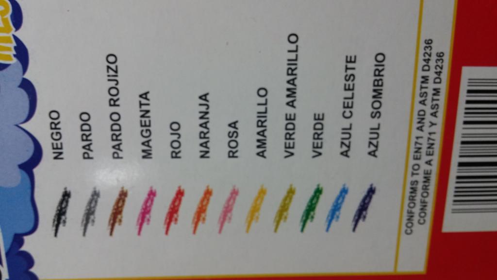CAJA CON 12 COLORES JUMBO BUFY