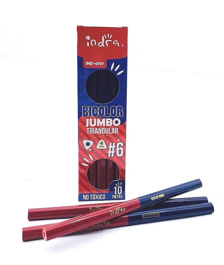 IND0197BICOLORYUMBO TRIANGULAR #6 MINAS 4MM $71.00