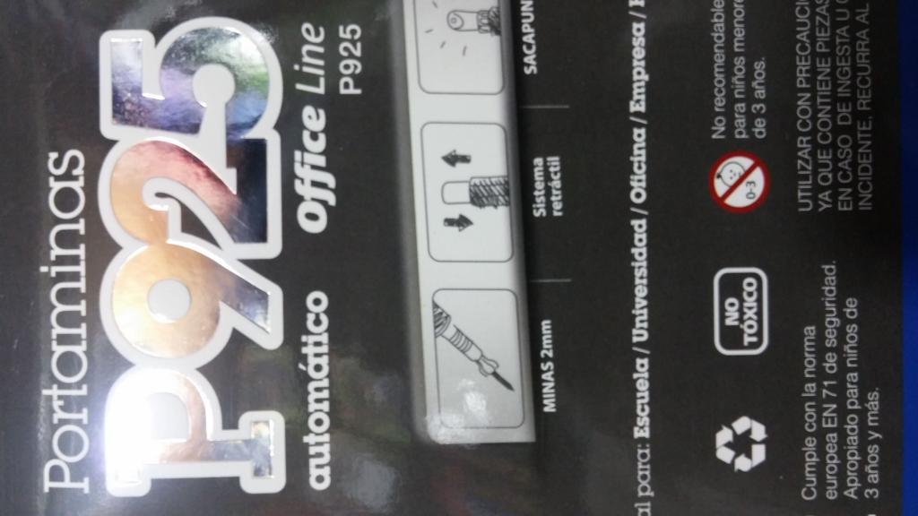 P925 CAJA 24 PORTAMINA LAPICERO METÁLICO EN 2 MM CON AFILADOR DE MINAS