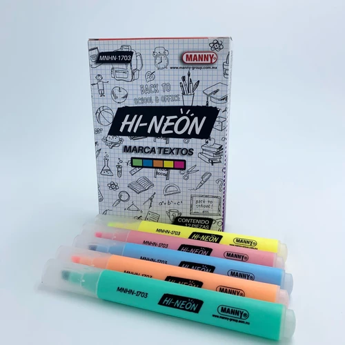 MARCATEXTO HI NEON EN 5 COLORES 26084