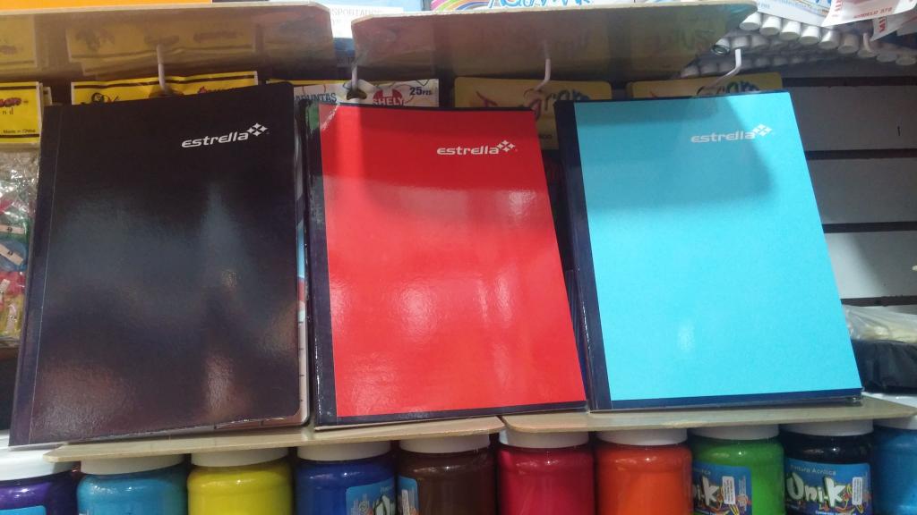 CAJA 40 CUADERNO PROFESIONAL COSIDO 100 HOJAS PASTA SEMI DURA MARCA ESTRELLA.