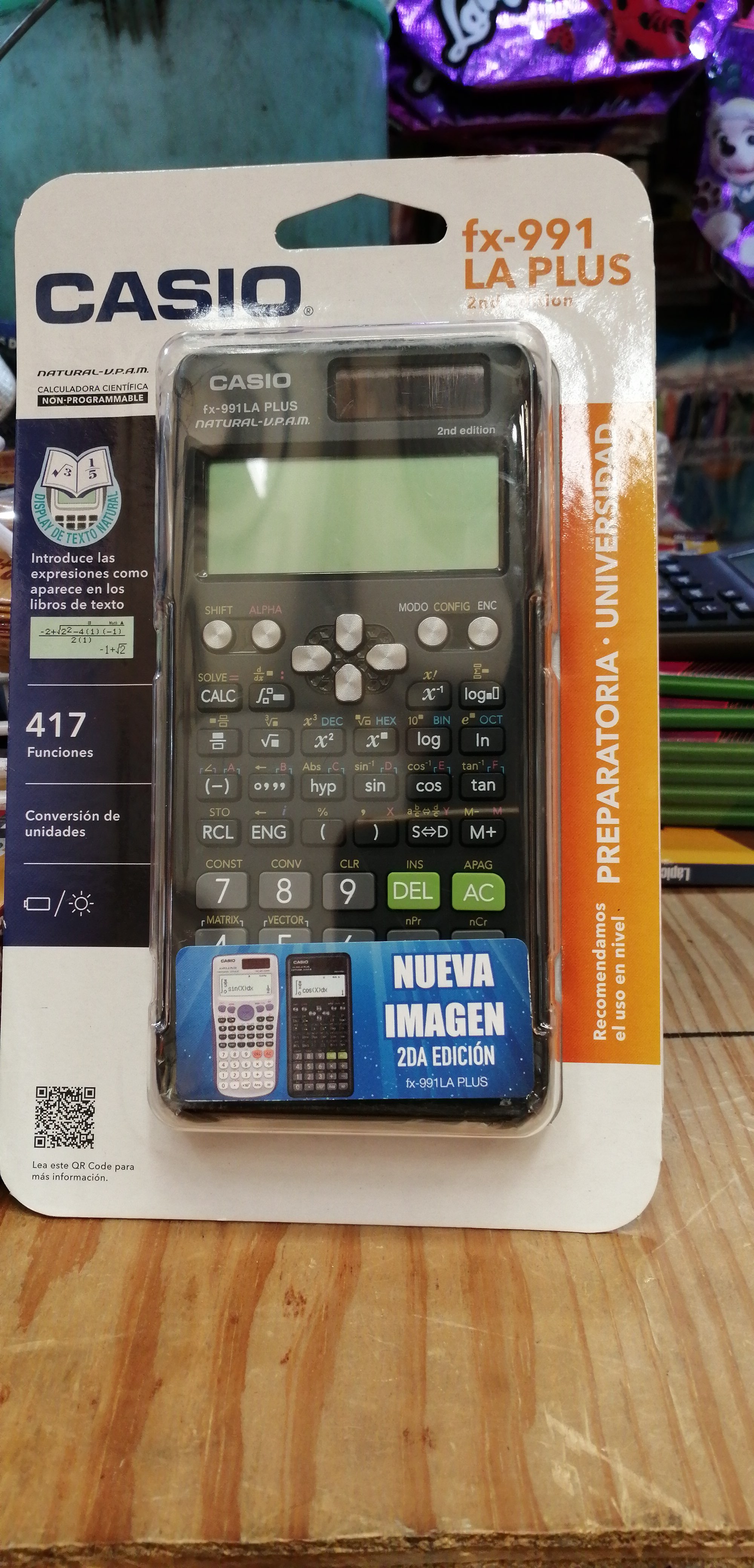 CASIO FX991 LA PLUS CALCULADORA CIENTIFICA 417 FUNCIONES
