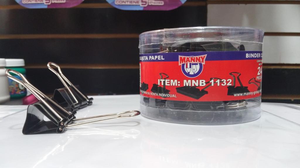 CADA BOTE CON 24 CLIP SUJETA PAPEL 1132 MANY  26015 $40.00