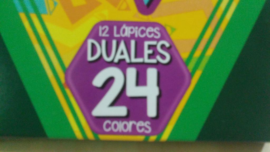 LAPIZ DE COLOR DUO 12 - 24 MARCA CRAYOLA 35022