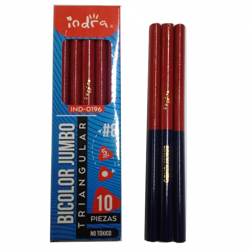 IND0196BICOLORYUMBO TRIANGULAR #8 MINA 5MM $85.00