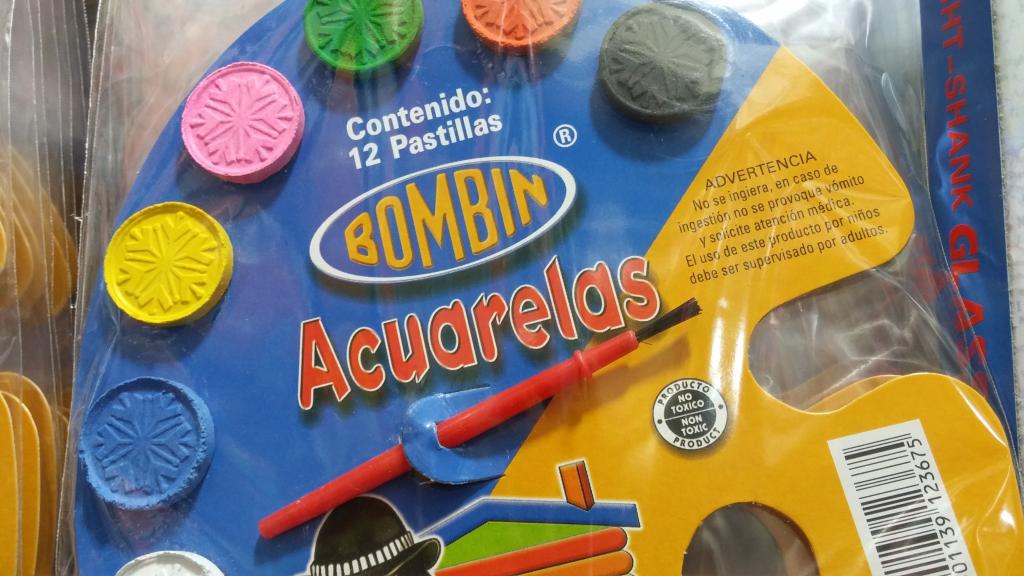 ACUARELA BOMBIN 12 COLORES MÍNIMO 10 PIEZAS 50002