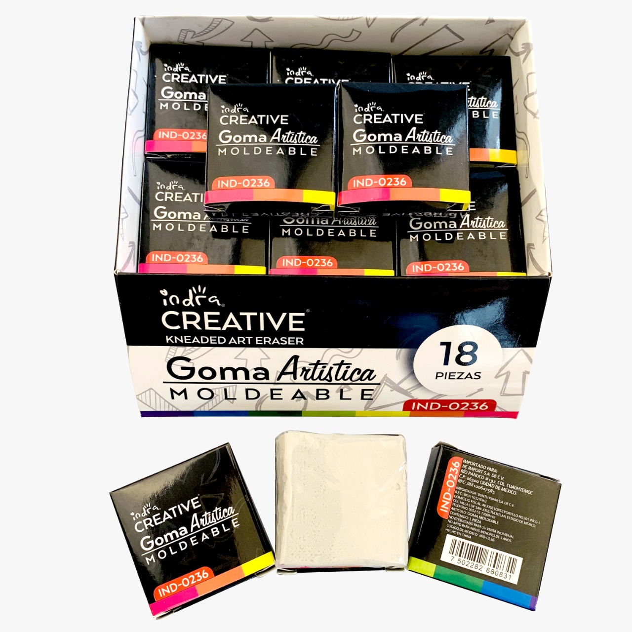 IND0236GOMAARTÍSTICA MOLDEABLE $7.50