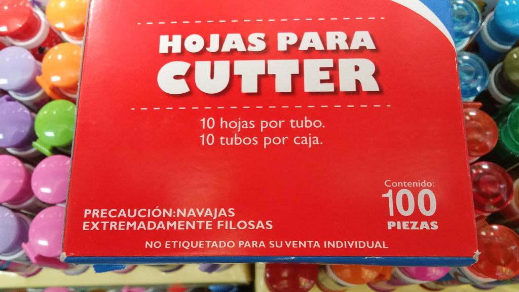 100 NAVAJAS PARA CUTER GRANDE MANY 