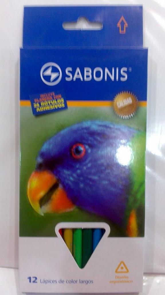 PT9010 CAJA CON 12 COLORES LARGOS TRIANGULAR