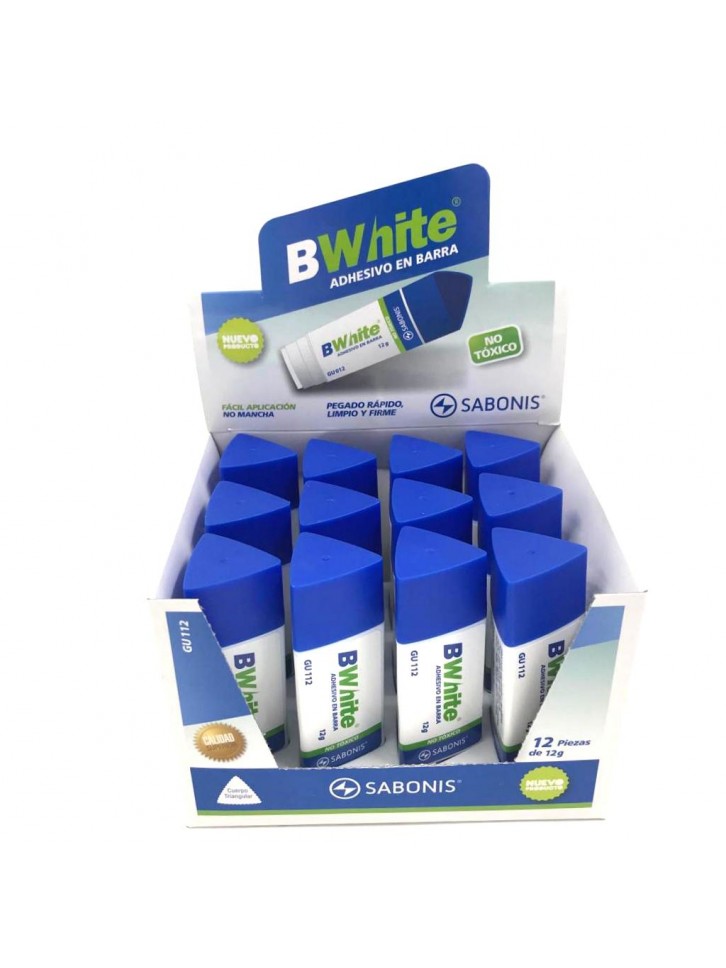 GU-112 CAJA CON 12 ADESIVOS SABONIS TRIANGULAR 12 GRAMOS.
