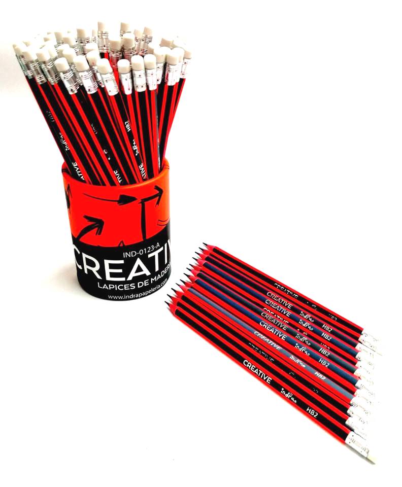 IND0123A72LAPIZMADERA HB2 CREATIVE EN COLOR NARANJA $150.00