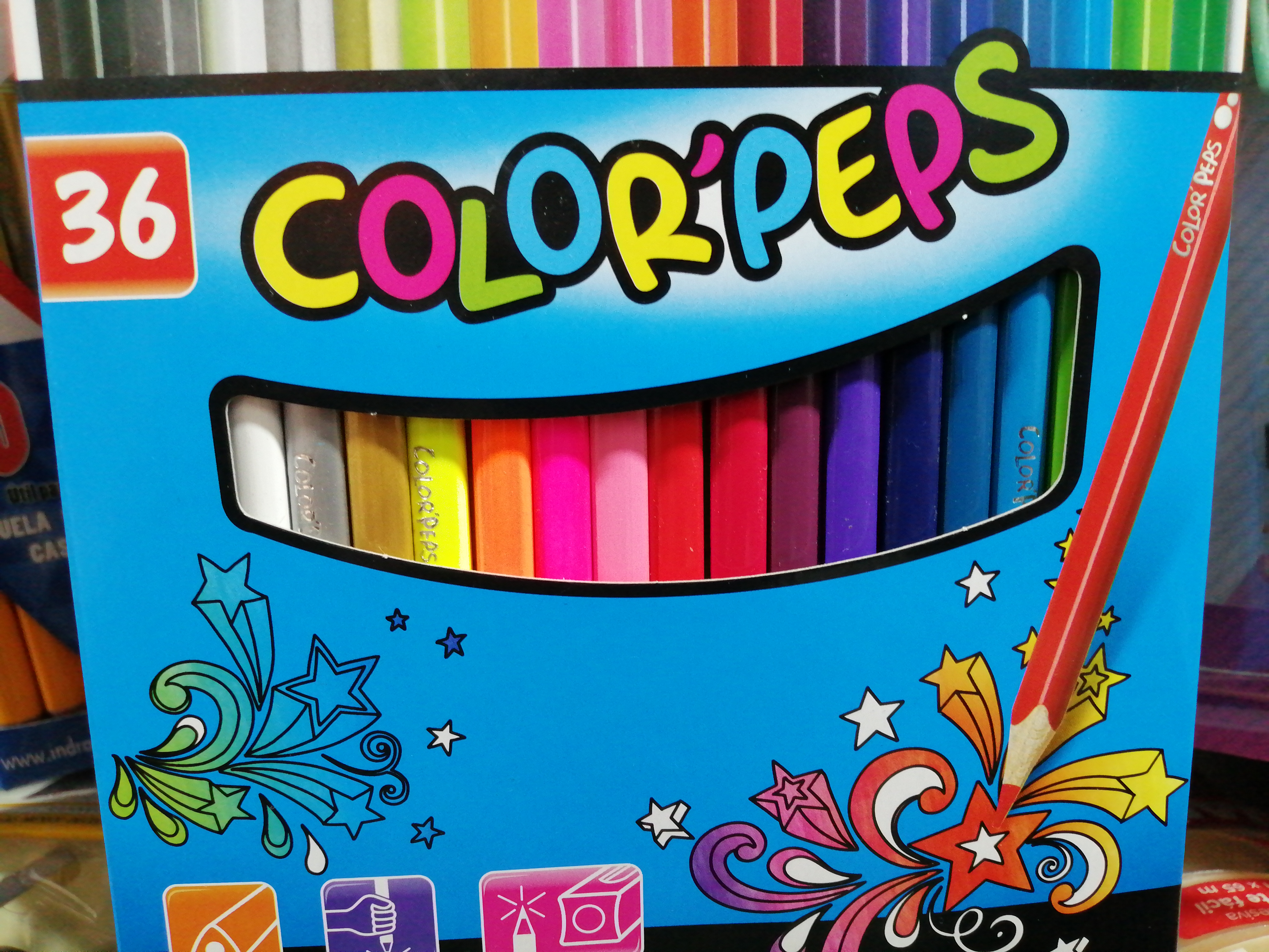 CAJA 36 COLORES PEPS MAPED
