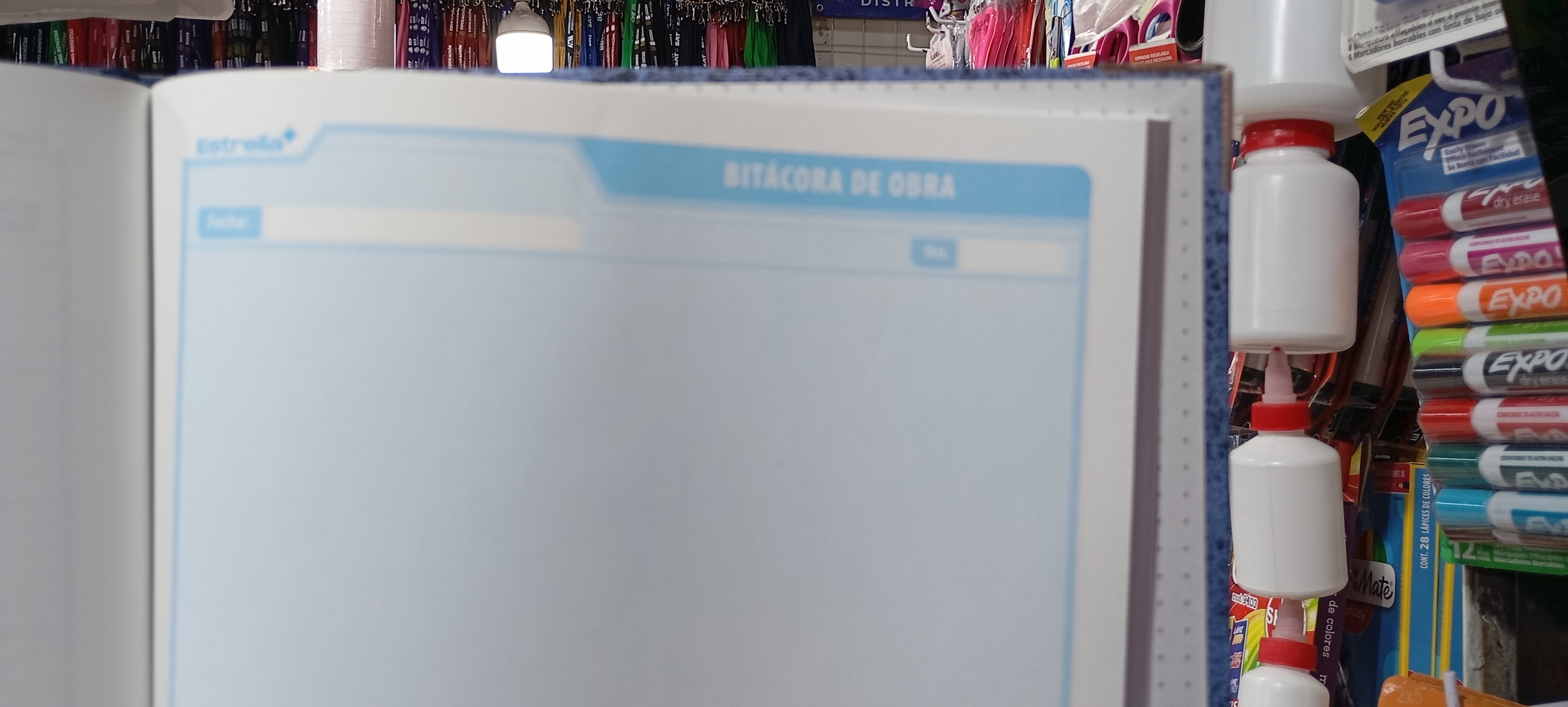 LIBRO FLORETE FORMA FRANCESA BITACORA DE OBRA 96 HOJAS MARCA ESTRELLA