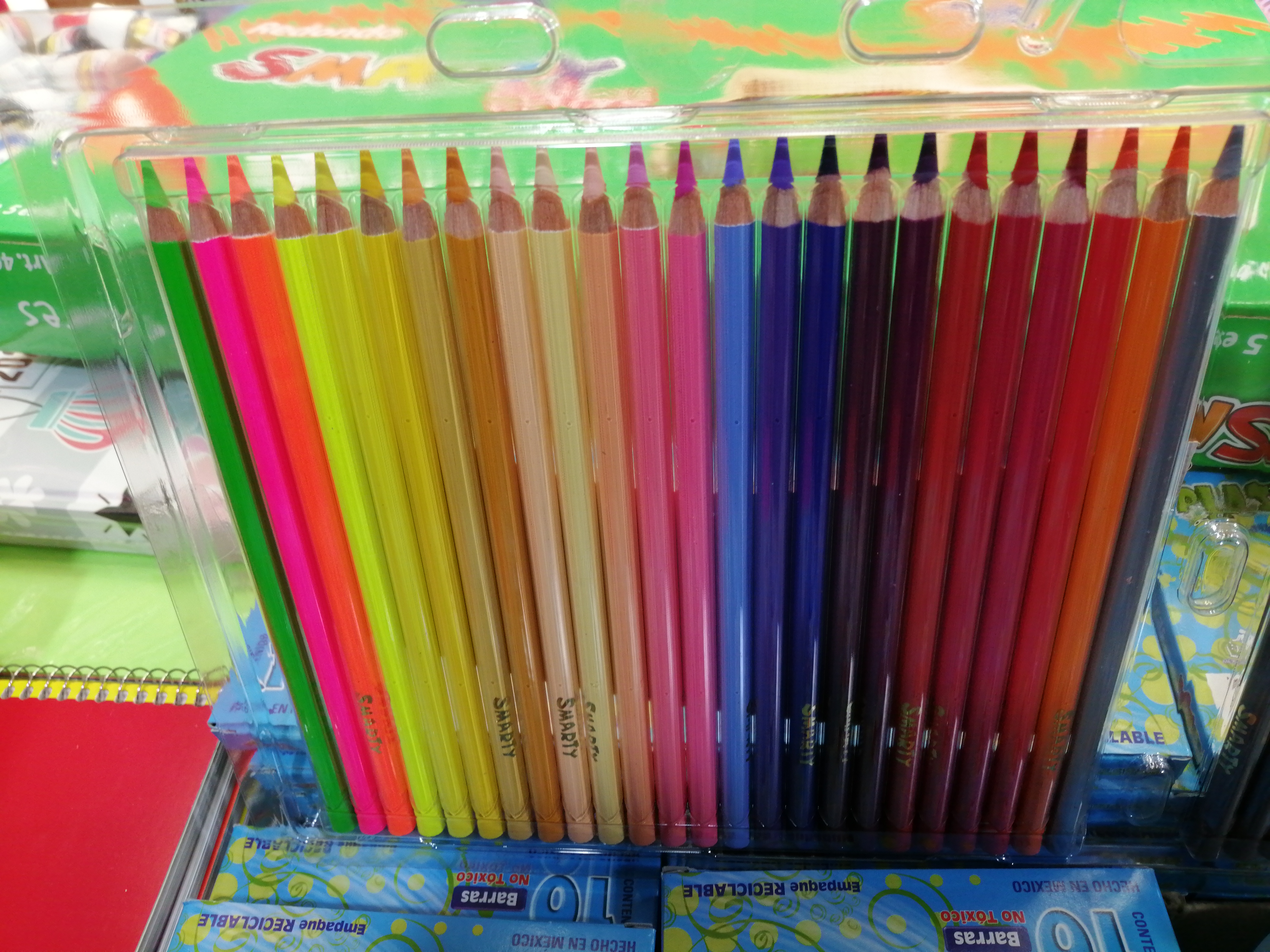 SET 48 COLORES SMARTY MINA GRUESA DE 4 MM.