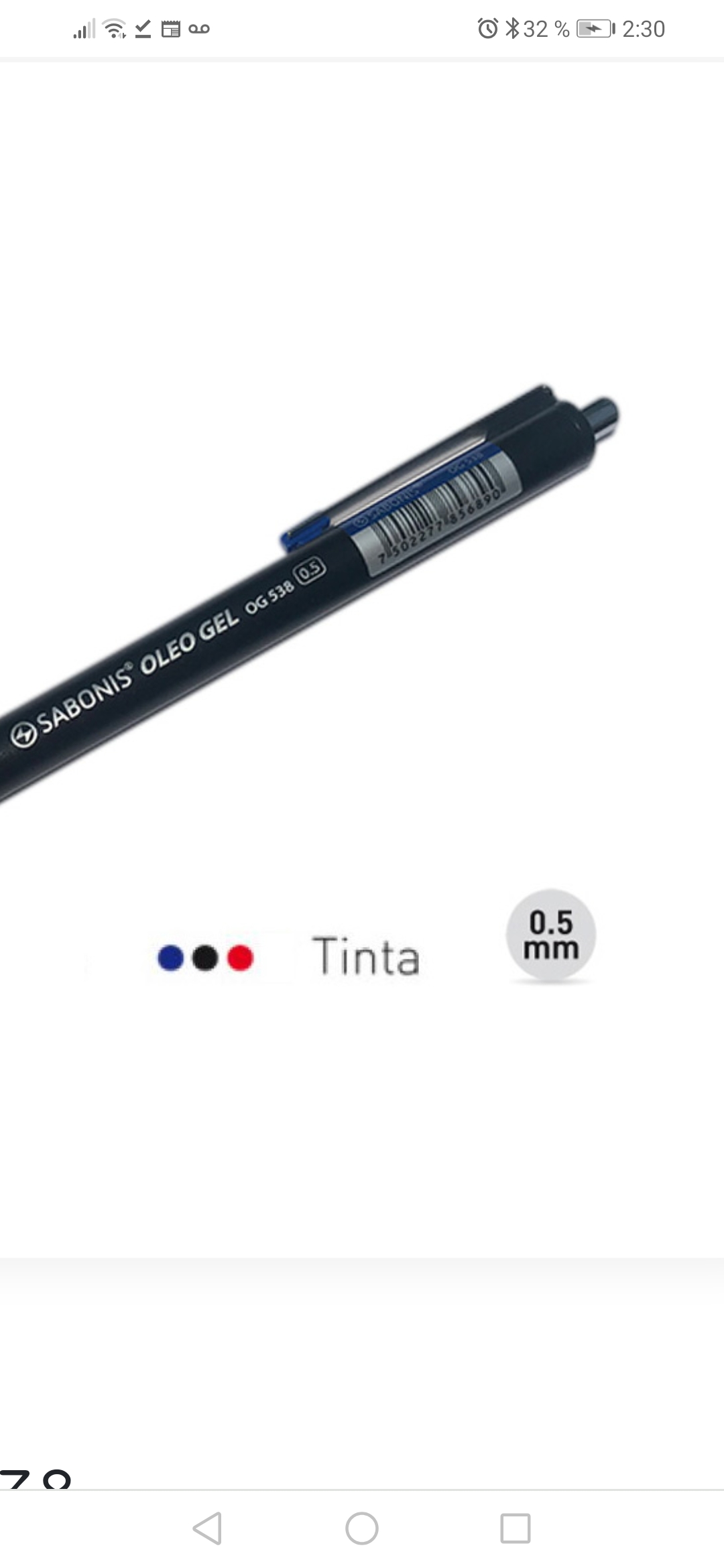 OG538 CAJA 24 PLUMAS RETRACTIL ÓLEO GEL 0.5 MM.