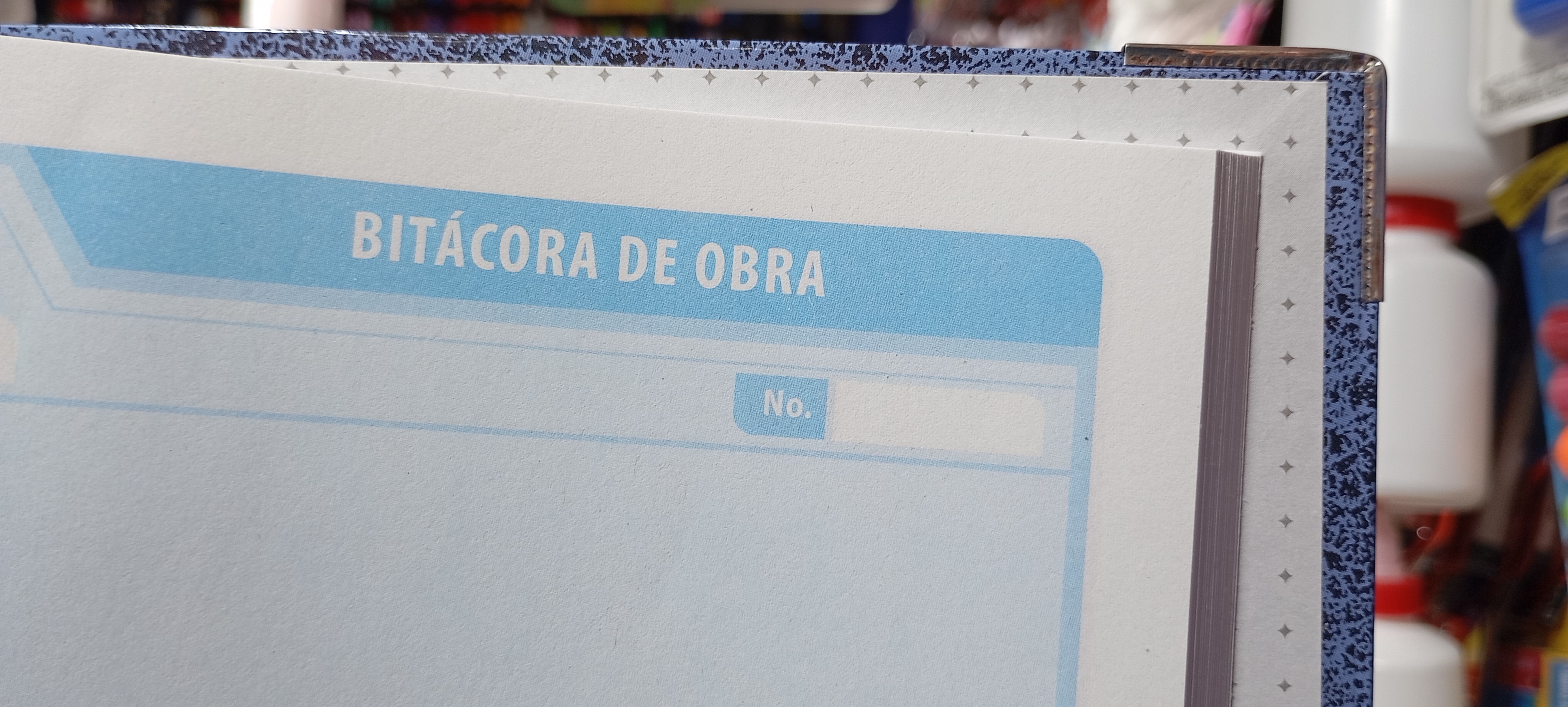 LIBRO FLORETE FORMA FRANCESA BITACORA DE OBRA 96 HOJAS MARCA ESTRELLA