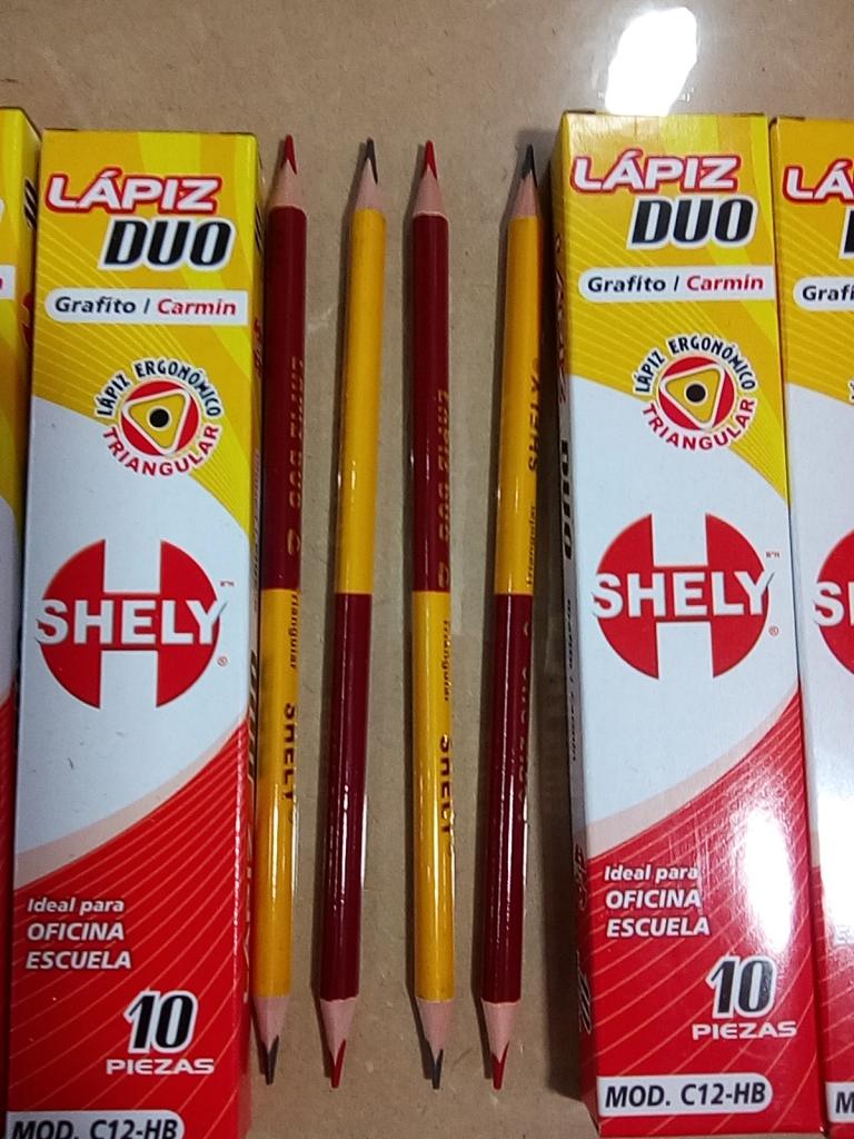 LAPIZ DUO CAJA 10+2 SHELY