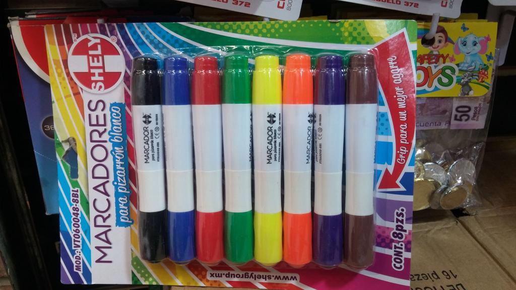 40089 JUEGO DE 8 MARCADORES PARA PIZARRON SHELY