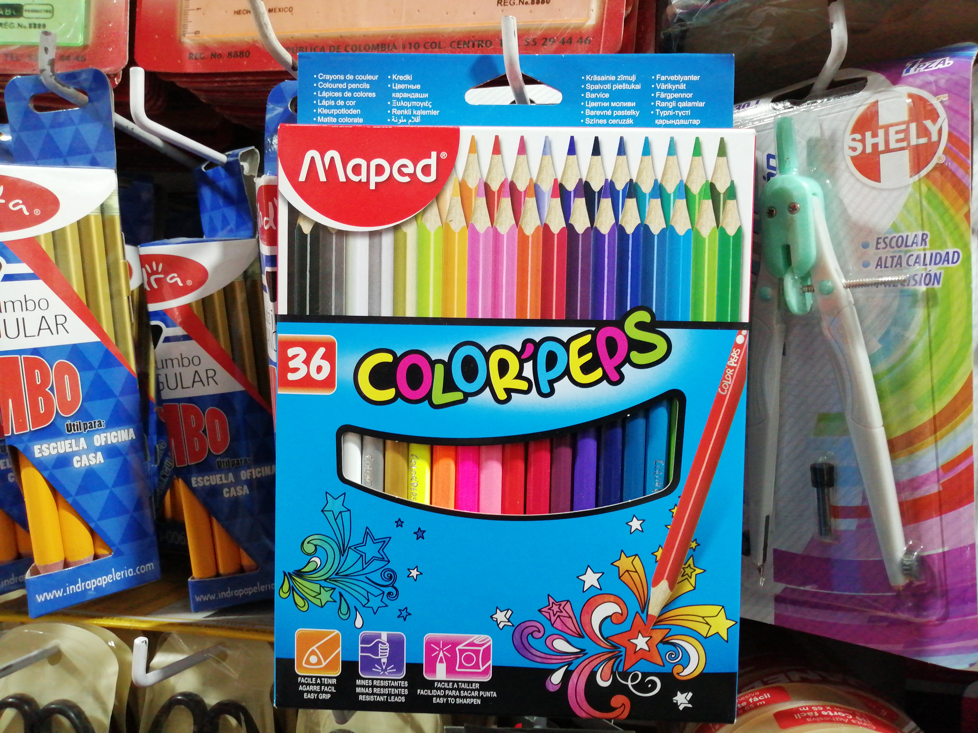 CAJA 36 COLORES PEPS MAPED