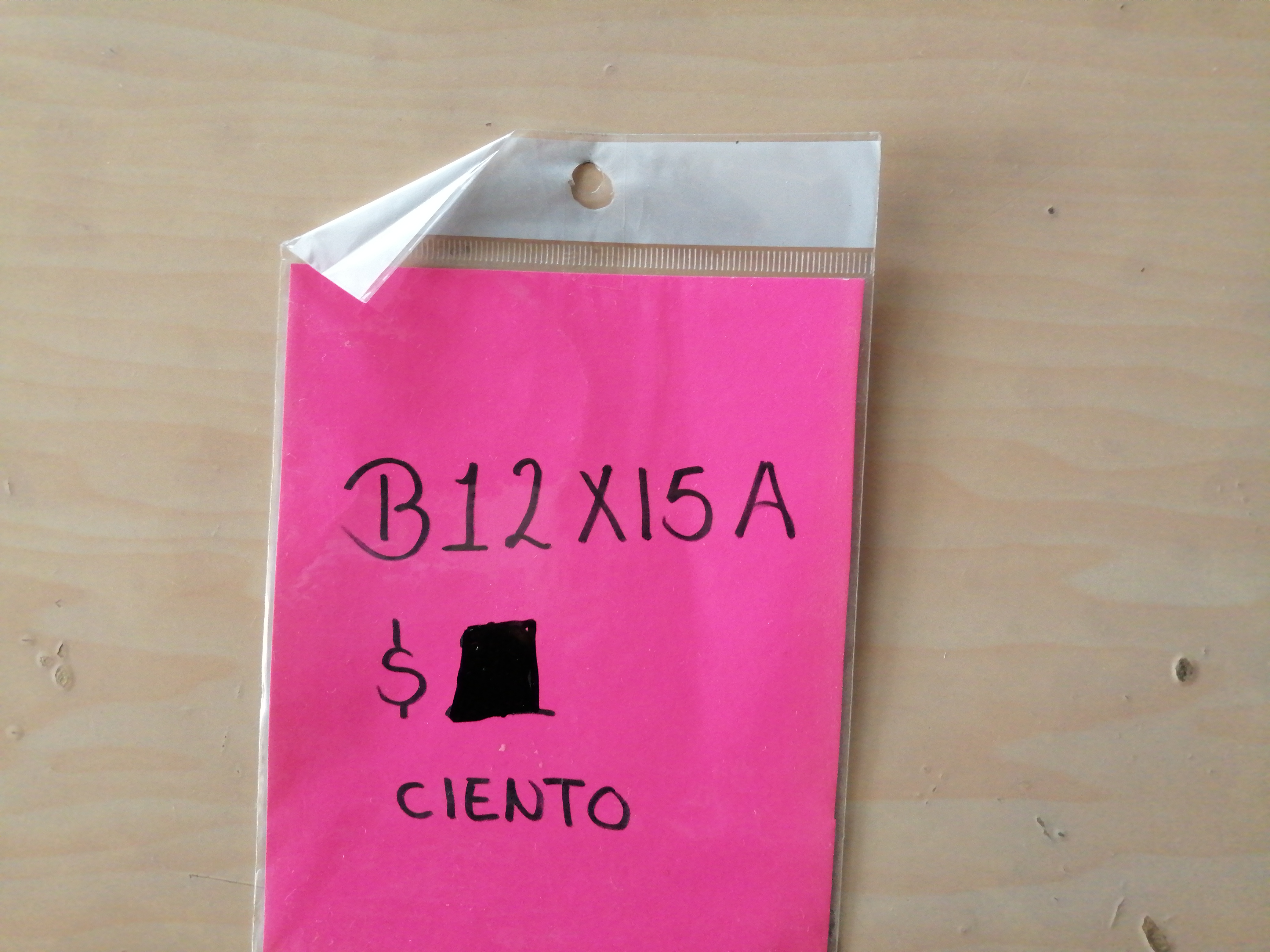 12X15CIENBOLSA DE CELOFAN 12X15 27023