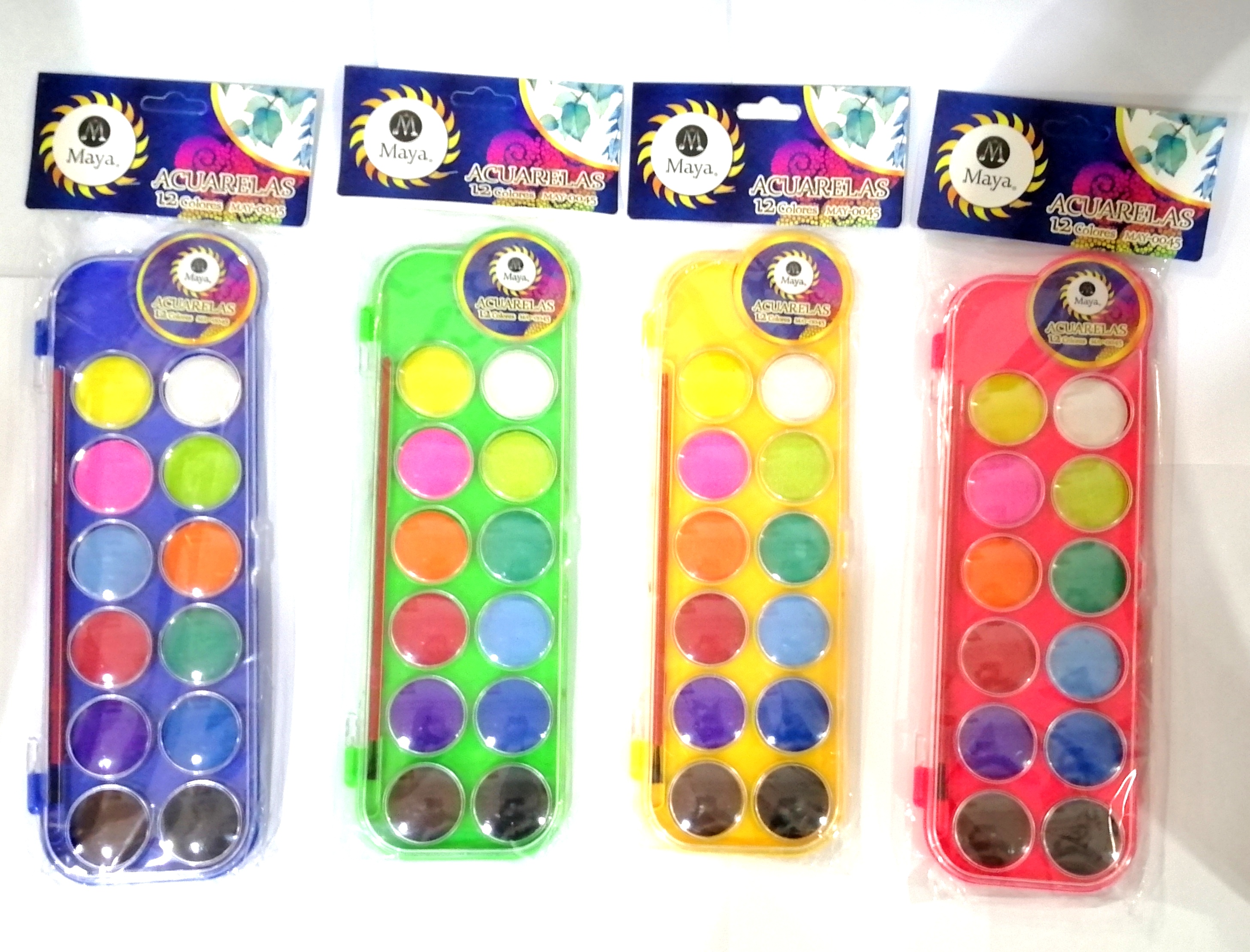 MAY0045ACUARELA 12 COLORES MAY-0045 MÍNIMO 5 PIEZAS 60001 $20.00 