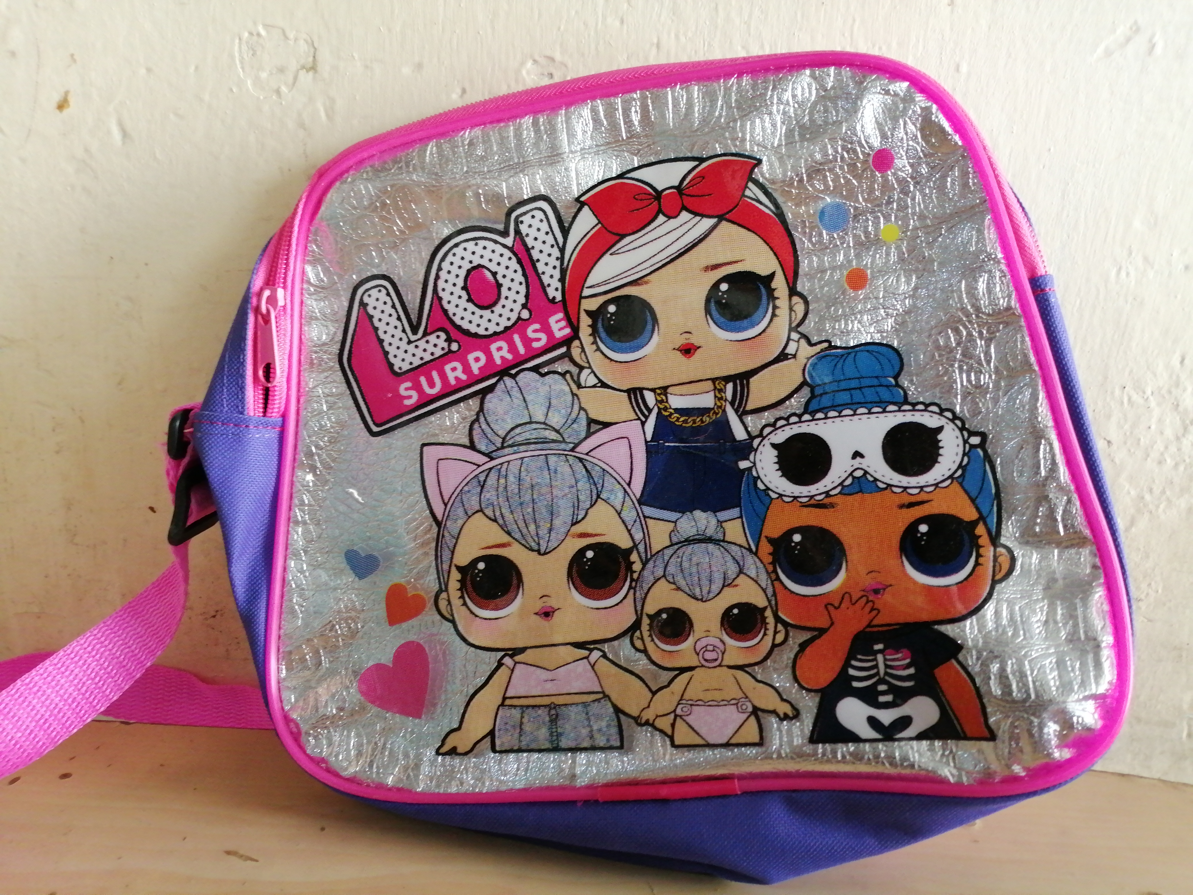 LONCHERA CON CIERRE HAY EN POLIESTER Y HAY EN TRANSPARENTE.