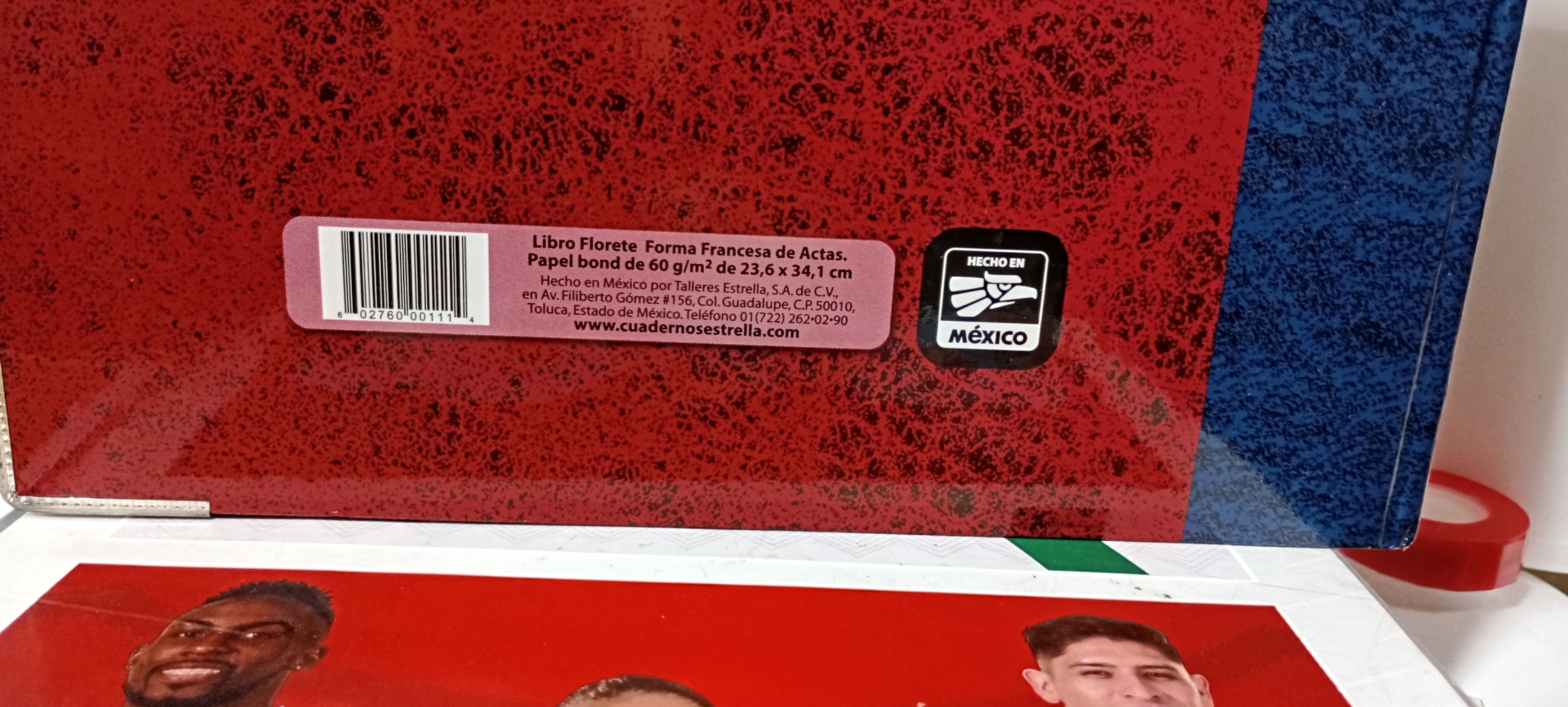 LIBRO FLORETE FRANCÉS MODELO ACTAS 48 HOJAS MARCA ESTRELLA.