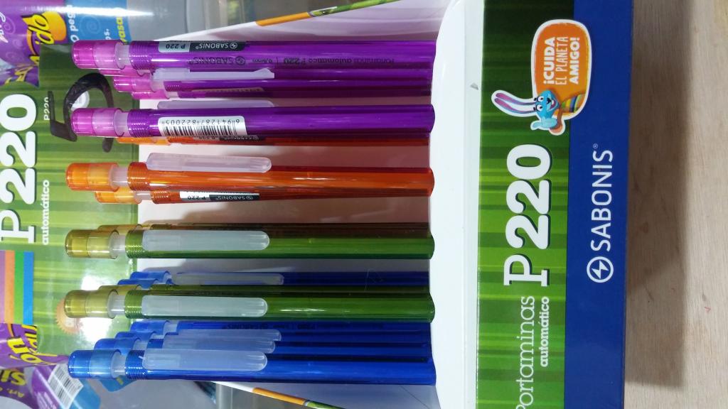 P220 CAJA 24 PORTAMINA LAPICERO BARATO EN 0.5 MM Y EN 0.7 MM