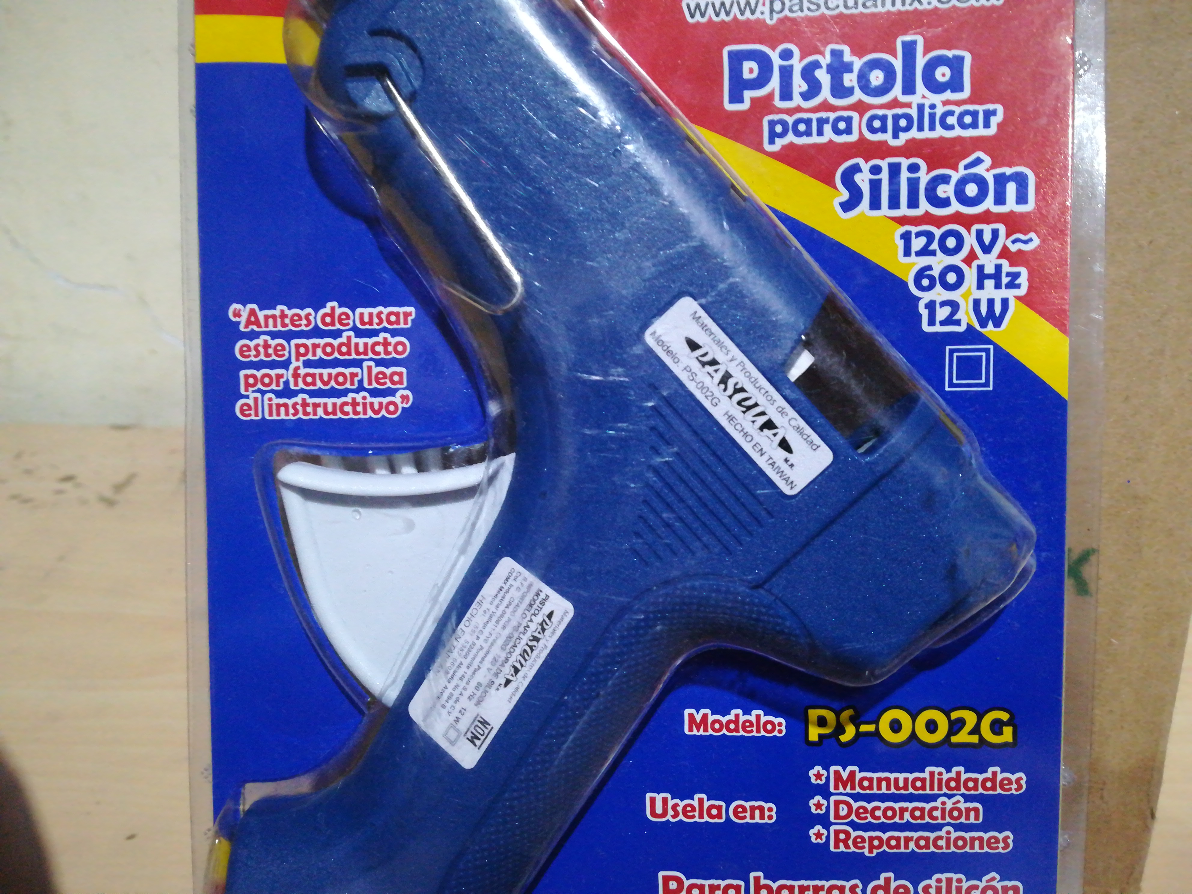 PISTOLA GRANDE PARA SILICÓN GRUESO PISTOLA MARCA PASCUA.