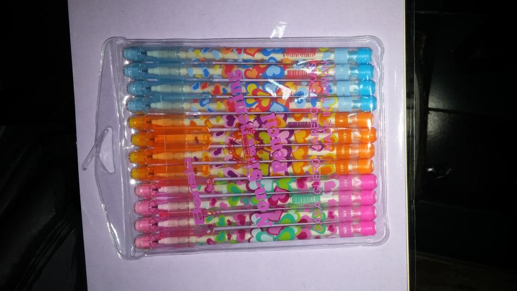 BOLSA CON 12 LAPIZ BENSIA PUNTAS INTERCAMBIABLES.