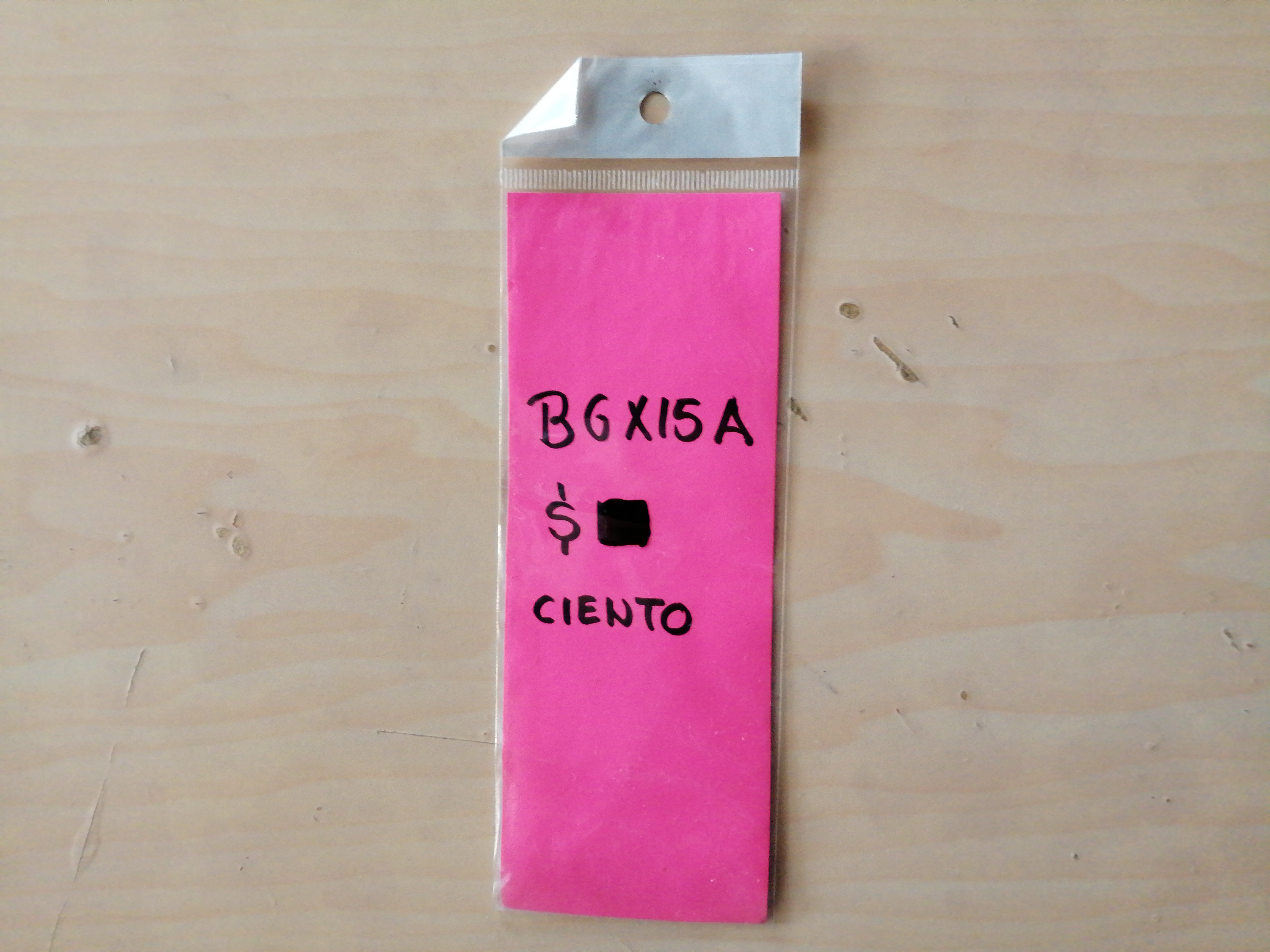 6X15CIENBOLSA DE CELOFAN 6X15 27017