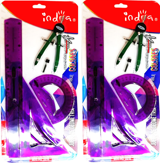 IND0018GEOMETRIA0018FLEX IRROMPIBLE COMPAS CORTO IND0018 MÍNIMO 12 GEOMETRIA 01091 $55.00